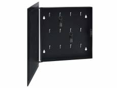 Vidaxl boîte à clés avec panneau magnétique noir 35x35x5,5 cm 322777
