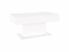 Vidaxl table basse blanc 96x50x45 cm aggloméré