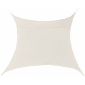 Voile toile d'ombrage de protection polyester polyuréthane carré 2x2 m beige - Beige