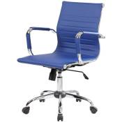 Altri - Chaise de bureau Picton, Fauteuil de direction avec accoudoirs, Chaise de bureau ergonomique, Bleu, Cm 62x54h92/102