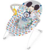 Baby Transat Mickey Happy triangles avec vibrations et arche de jeux, jusqu'a 9 mois - Disney