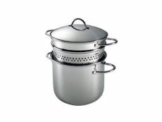 Barazzoni 401048022 cuiseur à pâtes en acier 18-10 avec panier-égouttoir - 6 litres 401048022