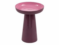 Bixo - table d'appoint ø45cm métal laqué violet