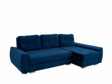 Canapé d'angle pour le salon, espace de rangement pour le linge, fonction sommeil, ottomane droite - laura (riviera 81)
