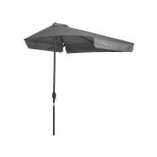 Demi-parasol de balcon deauville gris