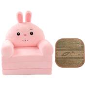 Eosnow - Dessin animé mignon pliable enfants canapé dossier fauteuil 2 en 1 pliable enfants canapé-lit pour salon chambre rose
