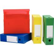 Extendos - Paquet 10 boîtes d'archives pp dos 10 cm rouge Rouge