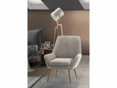 Fauteuil design talamo italia salina, fauteuil relax moderne, fabriqué en italie, en tissu rembourré, cm: 80x70h95, couleur gris 8052773792851