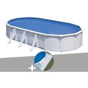 Kit piscine acier blanc Gré Fidji ovale 5,27 x 3,27