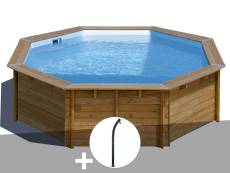 Kit piscine bois Gré Violette 2 Ø 5,00 x 1,27 m +