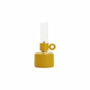 Lampe à huile Flamtastique XS / Pour l'intérieur - Ø 10,5 x H 22,5 cm - Fatboy jaune en métal