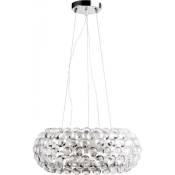 Lampe de plafond - Suspension en boules de verre cristal