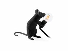 Lampe de table - lampe souris rat pour enfants - resina noir