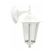 Lanterne de jardin bras supérieur blanc E27 60W Blanc