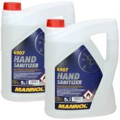Mannol 4907 Hand Sanitizer 2 x 5 l Désinfectant pour