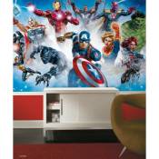 Papier peint panoramique auto-adhésif Avengers MARVEL- 3.2 m x 1.83 m
