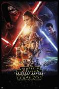 Poster Star Wars : Épisode VII - Le Réveil de la Force "Affiche principale" (68cm x 101cm) + un poster surprise en cadeau!