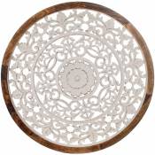 Signes Grimalt - Table de mur Adorno Mosaic Adorno White Wood Plaques 4x85x85cm 28481 - white