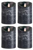 Sompex Set de 4 Bougies LED Cire Véritable 12,5 cm