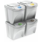 Spetebo - Sortibox - Kit de 4 poubelles de 25 litres