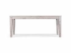 Table à manger bois gris 180x90x76cm - décoration