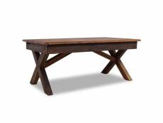 Table basse bois de récupération massif 110 x 60 x 45 cm 244492