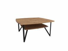 Table basse shahi 90x90cm bois clair