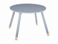 Table douceur gris pour enfant en bois ø60cm