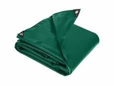 Tectake bâche de protection étanche verte - 4 x 5