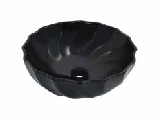 Vidaxl lavabo 46x17 cm céramique noir 143922