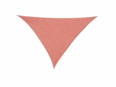 Voile d'ombrage triangulaire grande taille 3 x 3 x 3 m polyéthylène haute densité résistant aux uv rouge
