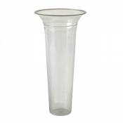 Xclou Vase conique transparent 15 cm - Vase cylindrique pour l'extérieur Ø 32 cm - Vase à fleurs décoratif pour jardin et terrasse