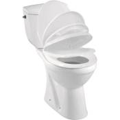 Allibert - Pack WC à poser 84,2 x 68,3 cm sortie verticale 3-6 L couleur blanc - KARMA V
