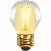ampoule led silver filament électronique edison sphérique 2w=25w - e27 - 2.200k - 320º - 150 lm - lumière extra chaude - a+