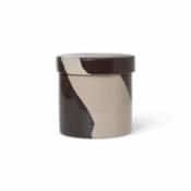 Boîte Inlay Large / Céramique - Ø 14 x H 14 cm - Ferm Living marron en céramique