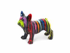 Bulldog yuki trash 62 cm noir et multicolore