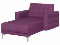 Chaise longue en tissu violet aberdeen 147312