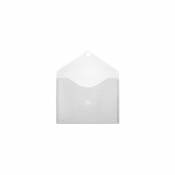 Classic a4+ landscape plastic translucent glass envelope folder with velcro fastening - Office Box