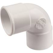 Coude PVC 87°30 - Nicoll - FF Ø 32 mm - Double emboîture - Blanc