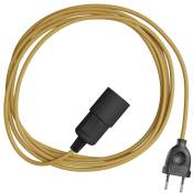 Creative Cables - Snake - Lampe plug-in avec câble textile coloré 3 Mètres - RM25 - RM25