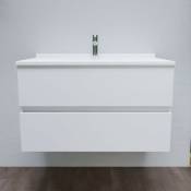Cuisibane - Meuble salle de bain romy 90 cm - Blanc