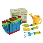 Ensemble d'outils de jardin pour enfants,5 pièces, outils de jardin pour enfants, kit d'extérieur avec outils, gants de jardin pour enfants, tablier