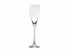 Flûte à champagne silhouette 22 cl en cristallin taillé (lot de 6)