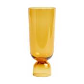 Grand vase ambre Bottoms Up - HAY