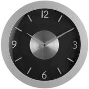 Horloge - verre - D30 cm Atmosphera créateur d'intérieur - Noir