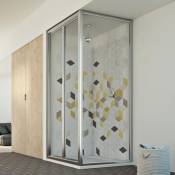 Idralite - Parois cabine de douche verre transparent h 198 mod. Urban Duo p 70X70 ouv. 70 cm