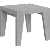 Itamoby - Table extensible 90x90/246 cm Naxy Cemento