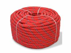 Joli chaînes, câbles et cordes gamme nairobi corde de bateau polypropylène 10 mm 50 m rouge