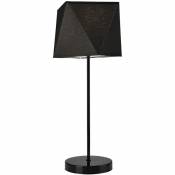 Lampe de table Carla Noir E27 L: 22.5cm H: 52.5cm