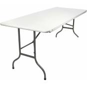 Maxxgarden - Table pliante 180x70x74 cm - Table de camping - Table de pique-nique - Table de jardin pliable - Résistant aux intempéries - Poignée